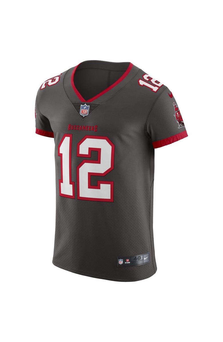 Nike Men's Nike Tom Brady Pewter Tampa Bay Buccaneers Alternate Vapor Elite Jersey, Alternate, color, 