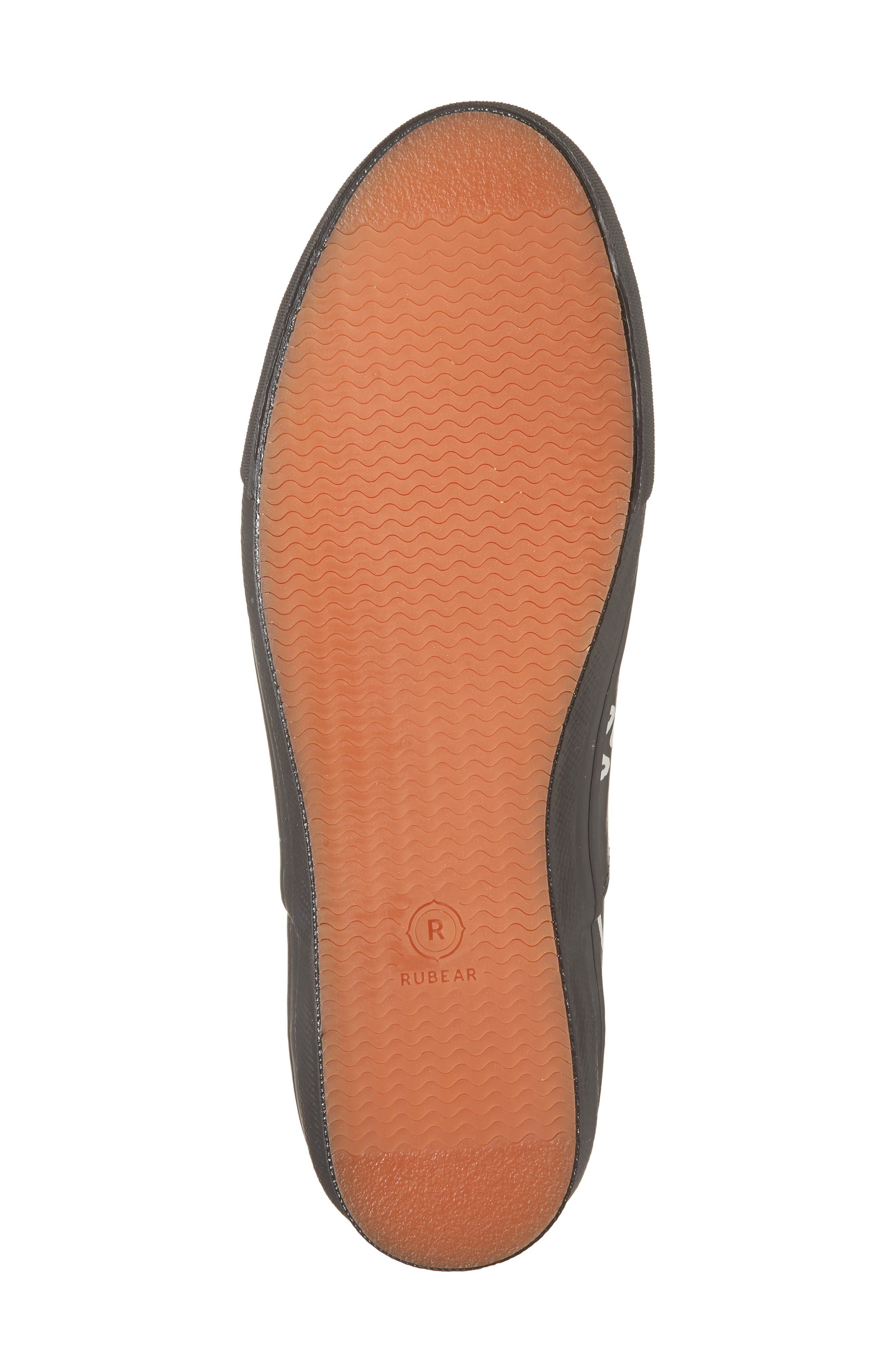 Comme des Garçons Comme des Garçons Graphic Leather Sneaker, Alternate, color, Black/ White