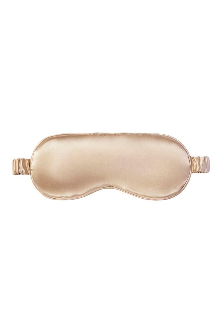 Pure Silk Sleep Mask, Alternate, color, CARAMEL