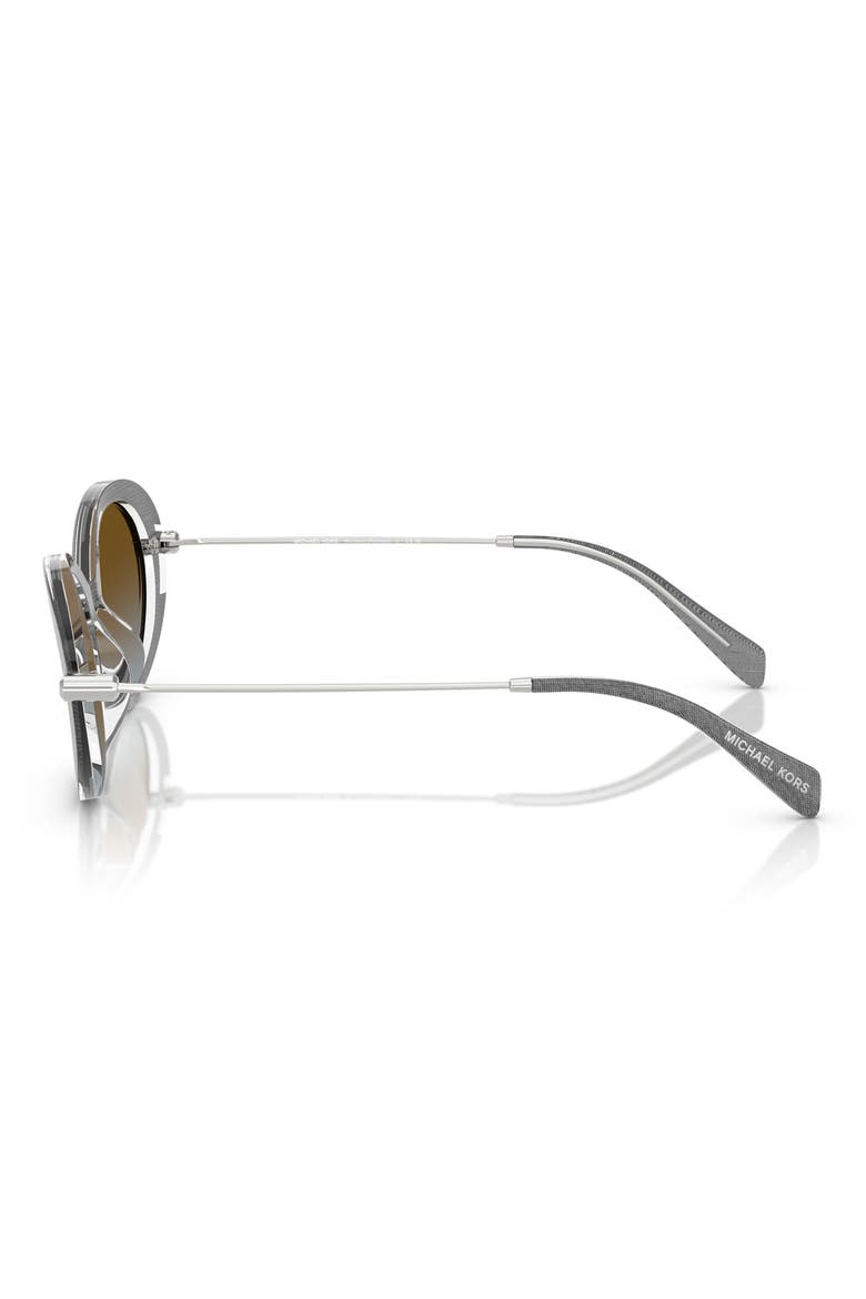 53mm Gradient Oval Sunglasses, Alternate, color, GREY DENIM / BROWN BLUE