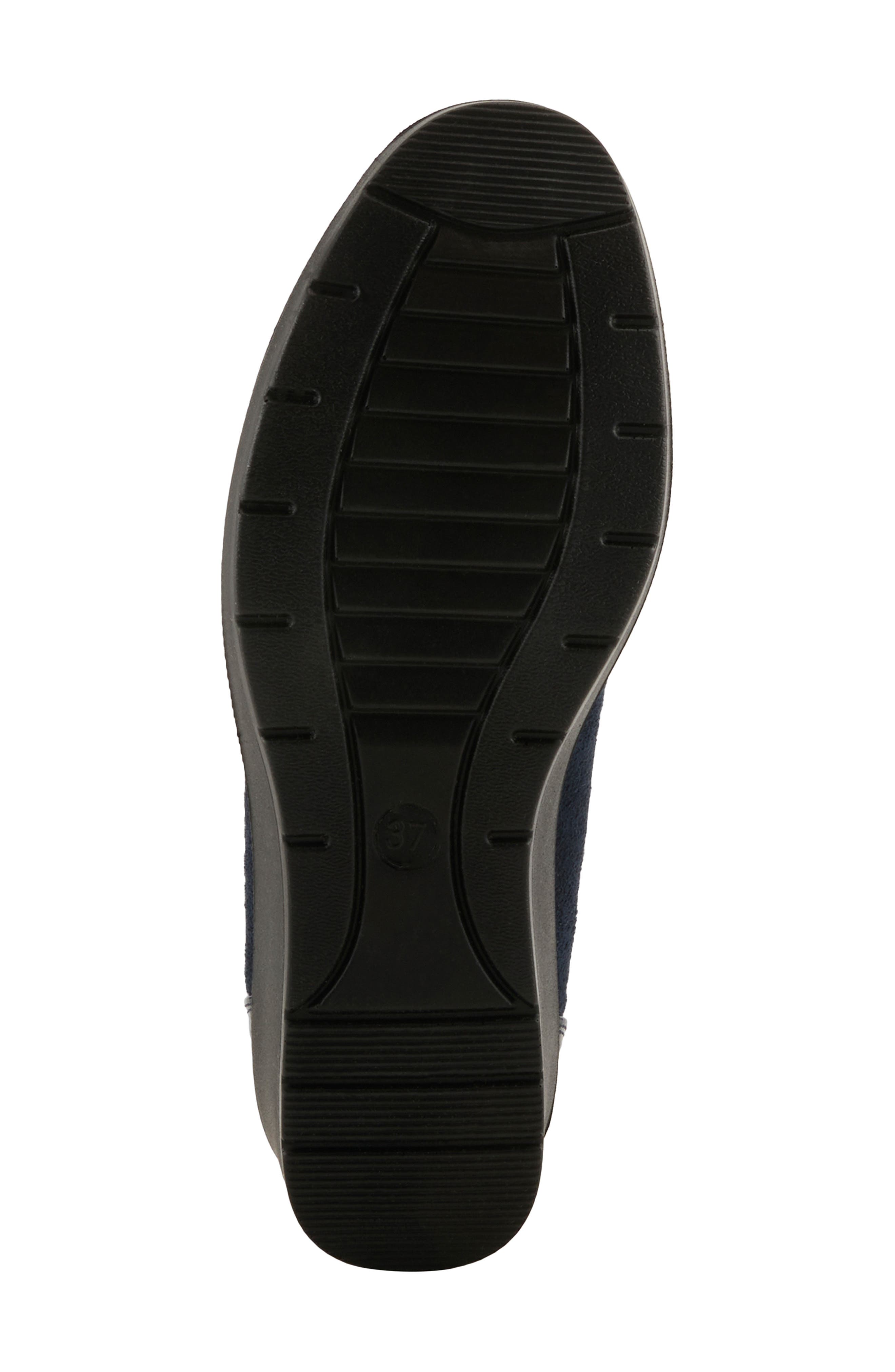 Macadi Cap Toe Platform Wedge Pump, Alternate, color, NAVY