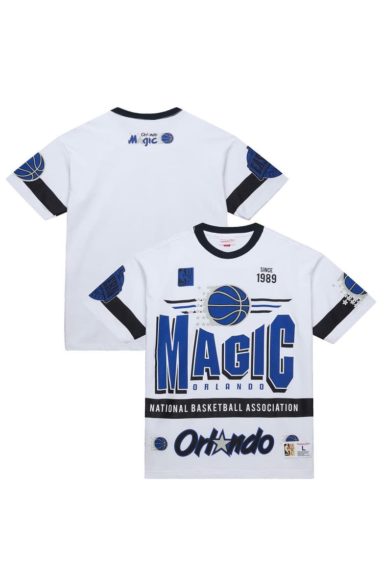 Mitchell & Ness Unisex Mitchell & Ness  White Orlando Magic Hardwood Classics Vintage Team Origins Premium T-Shirt, Alternate, color, 