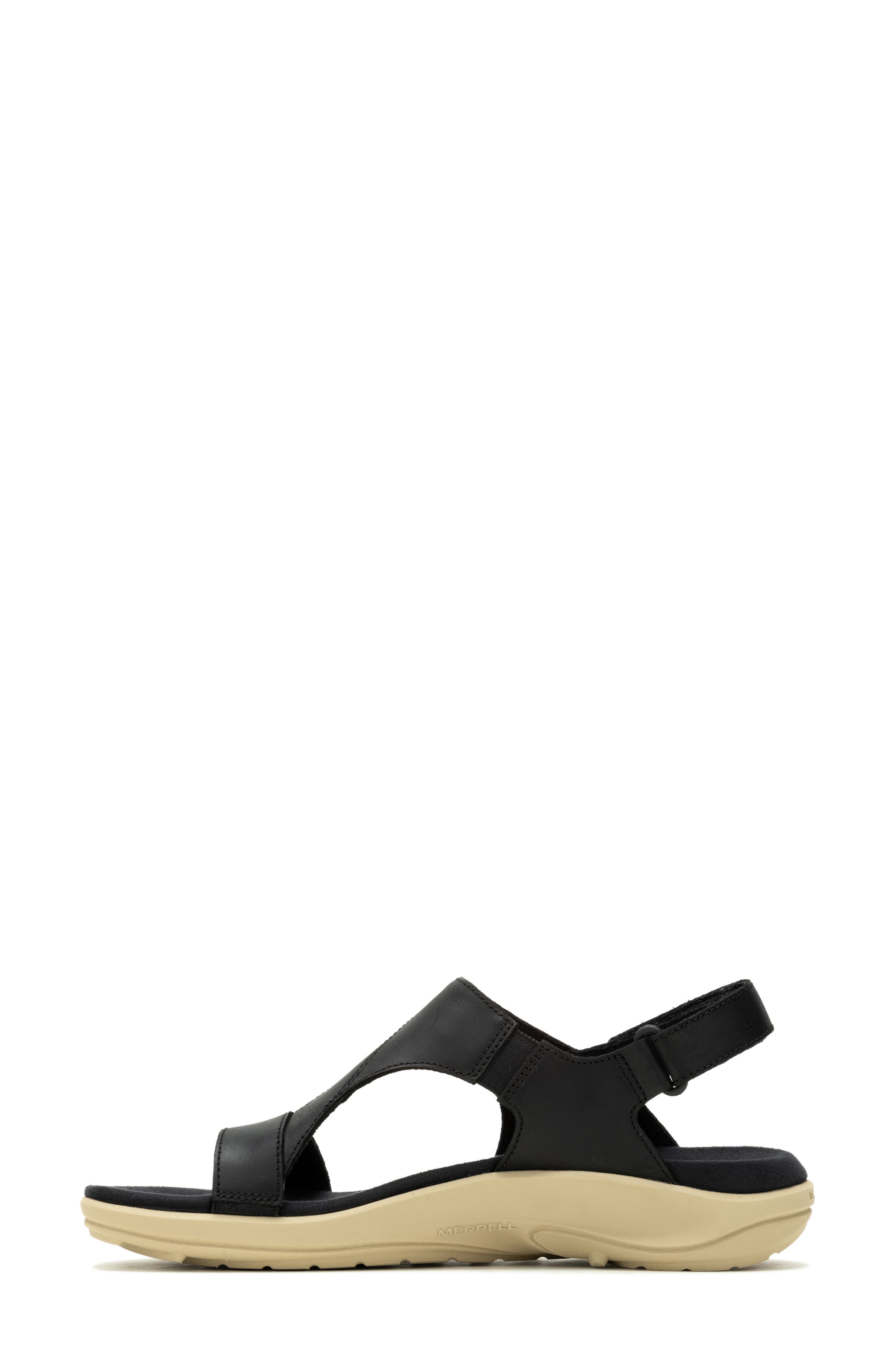 Merrell District 4 Luxe Backstrap Sandal, Alternate, color, Black