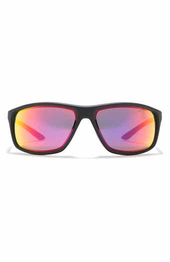 Nike Adrenaline 66mm Oversize Rectangle Sport Wrap Sunglasses