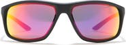 Nike Adrenaline 66mm Oversize Rectangle Sport Wrap Sunglasses