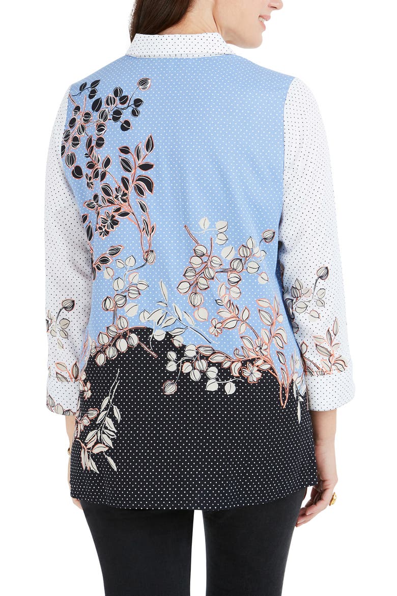 Libby Flowing Florals Dot Shirt, Alternate, color, MULTI