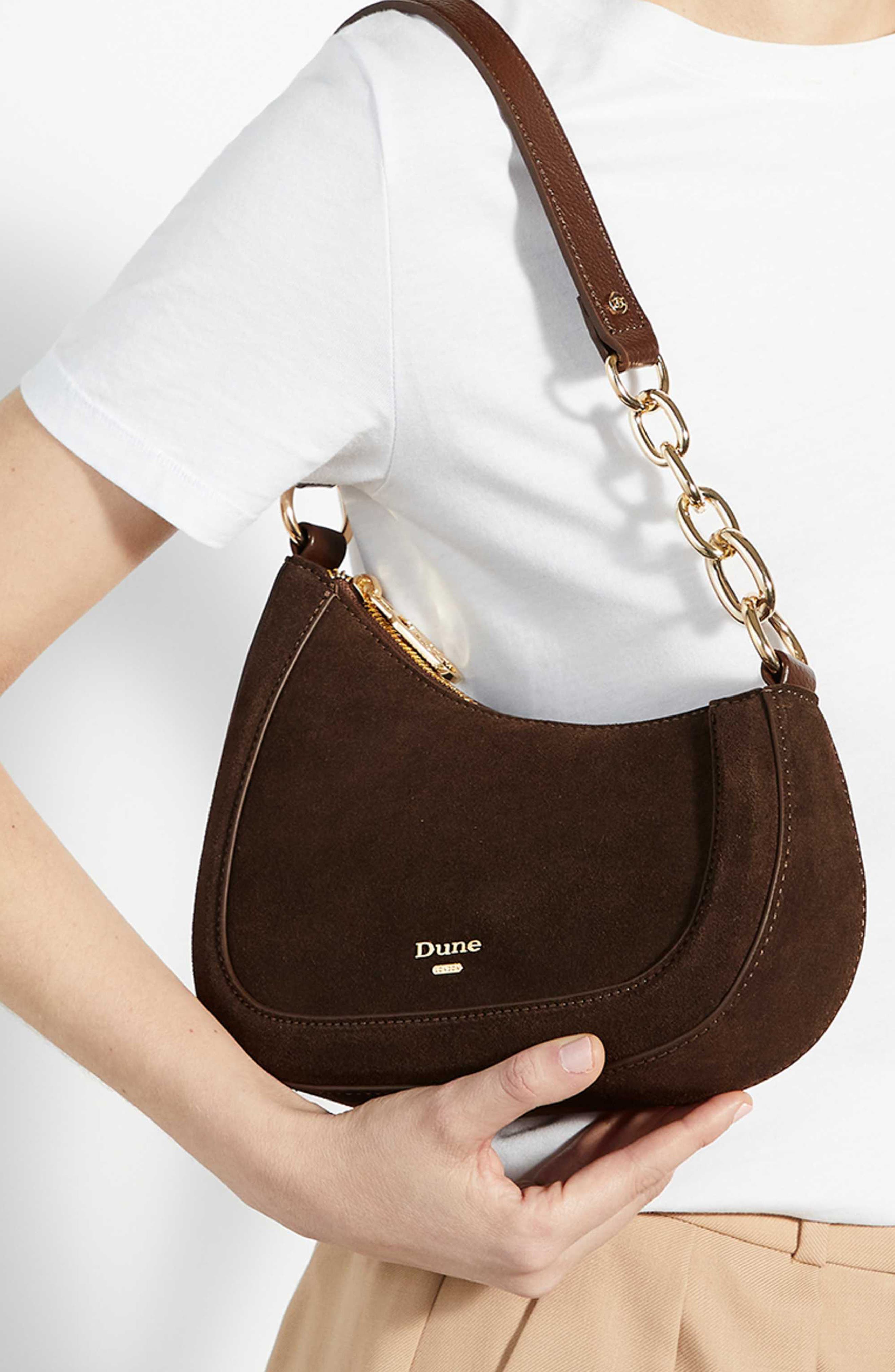 Direction Shoulder Bag, Alternate, color, DARK BROWN