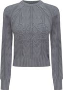 Aspect Cable Knit Sweater with Front Artwork