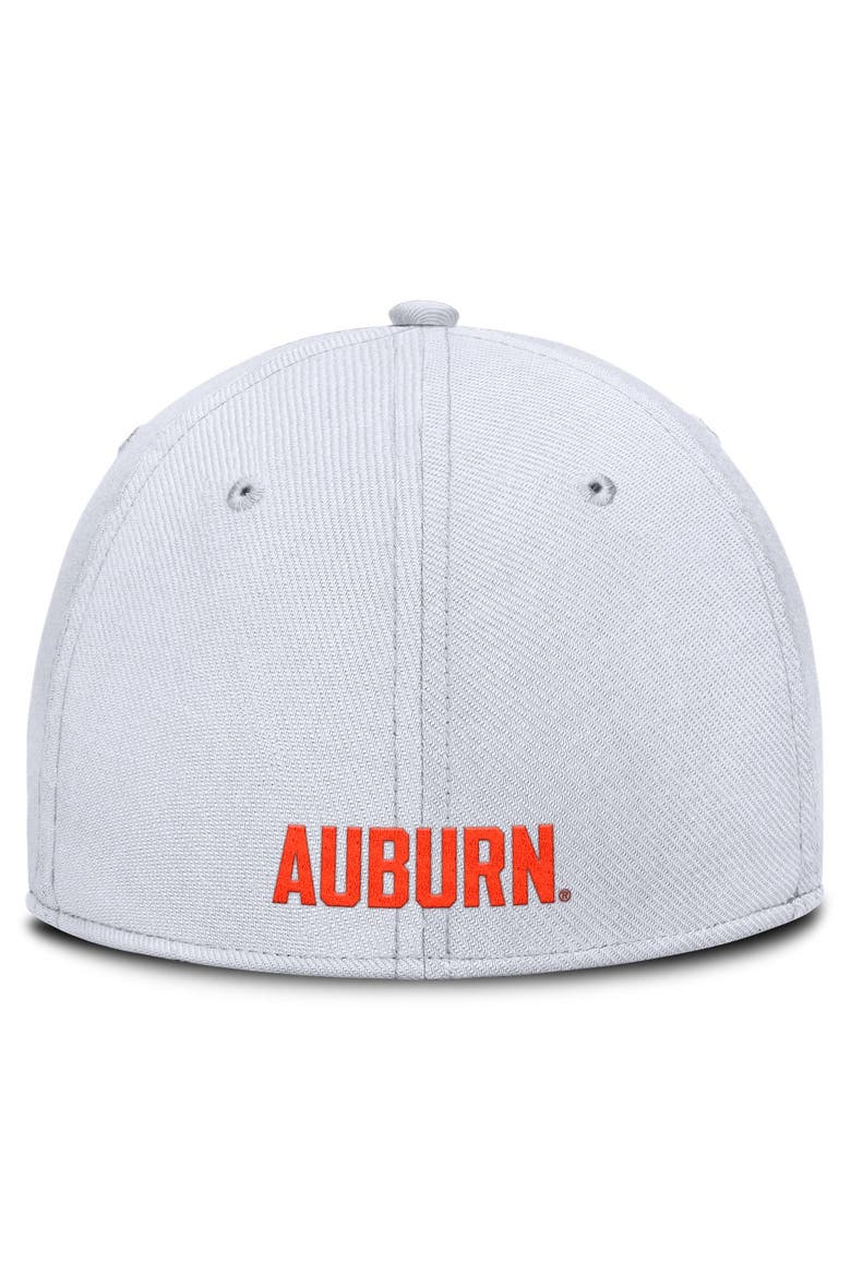 Men's Nike White Auburn Tigers Rise SwooshFlex Dri-FIT Hat, Alternate, color, White