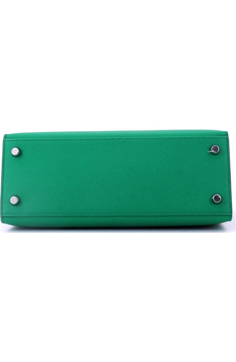 Pre-Owned Hermes Kelly Handbag Green Epsom with Palladium Hardware 25, Alternate, color, Vert Jade