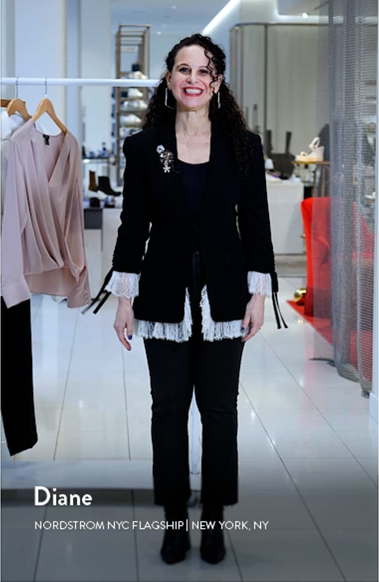 Le Petit Roxie Crystal & Imitation Pearl Detail Jacket, sales video thumbnail