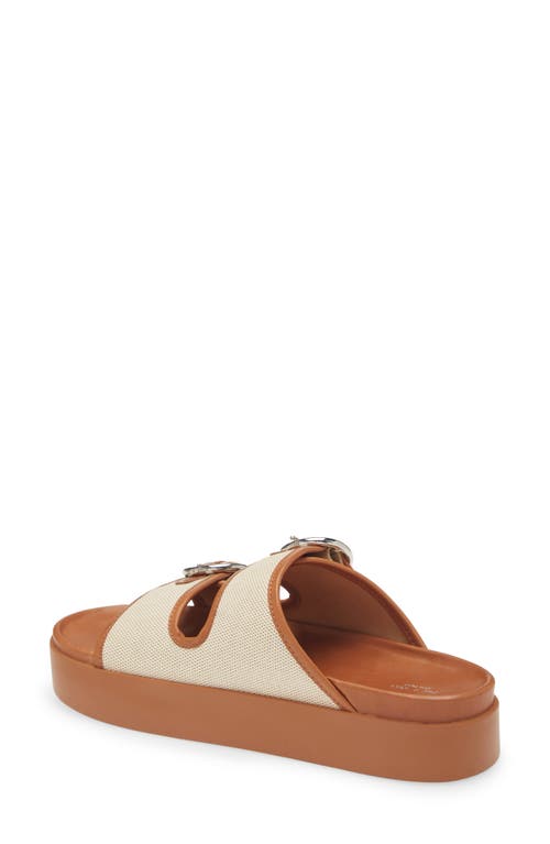 Rag & Bone Geo Buckle Platform Sandals In Natural