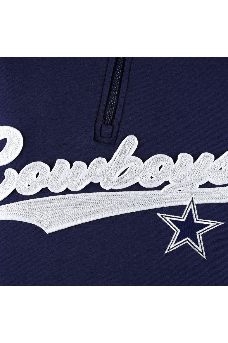 Men's Tommy Hilfiger Navy/Silver Dallas Cowboys Aiden Quarter-Zip Sweatshirt, Alternate, color, Navy
