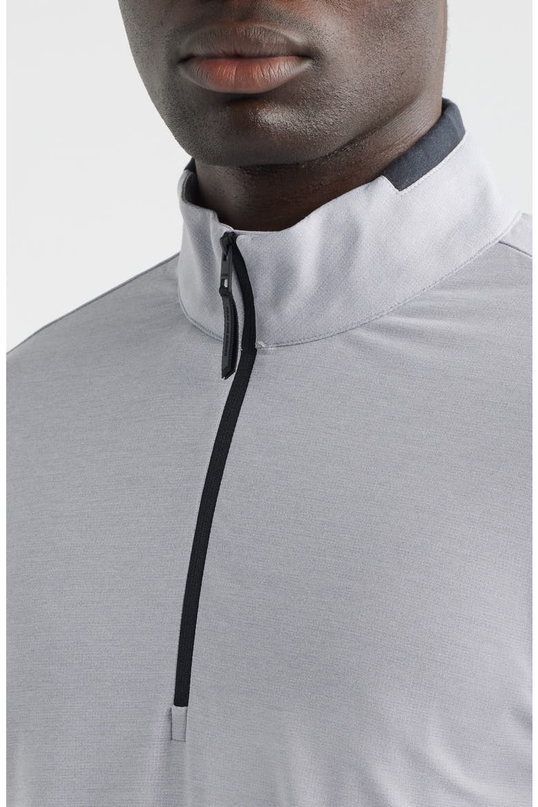 Quarter Zip Performance Golf Pullover, Alternate, color, LIGHT GREY MELANGE