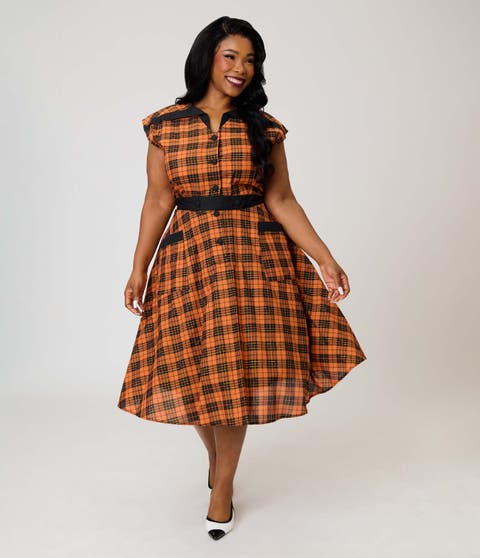 Plus Size 1950s Hedda Swing Dress