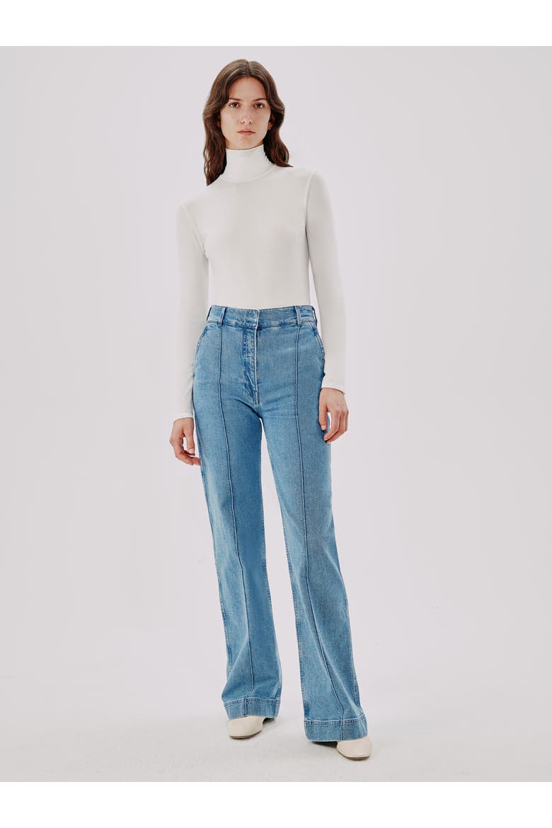 TURTLENECK BODYSUIT, Main, color, WHITE