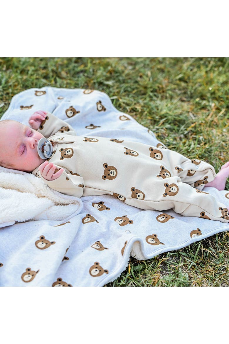 Teddy Romper- Infant, Alternate, color, Biscotti