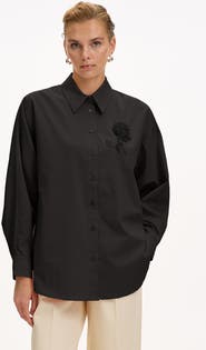 Exquise Jaelyn Embellished Long Sleeve Shirt