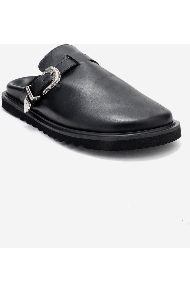 Forever & Always Shoes Vesta Leather Mule, Main, color, Black Leather