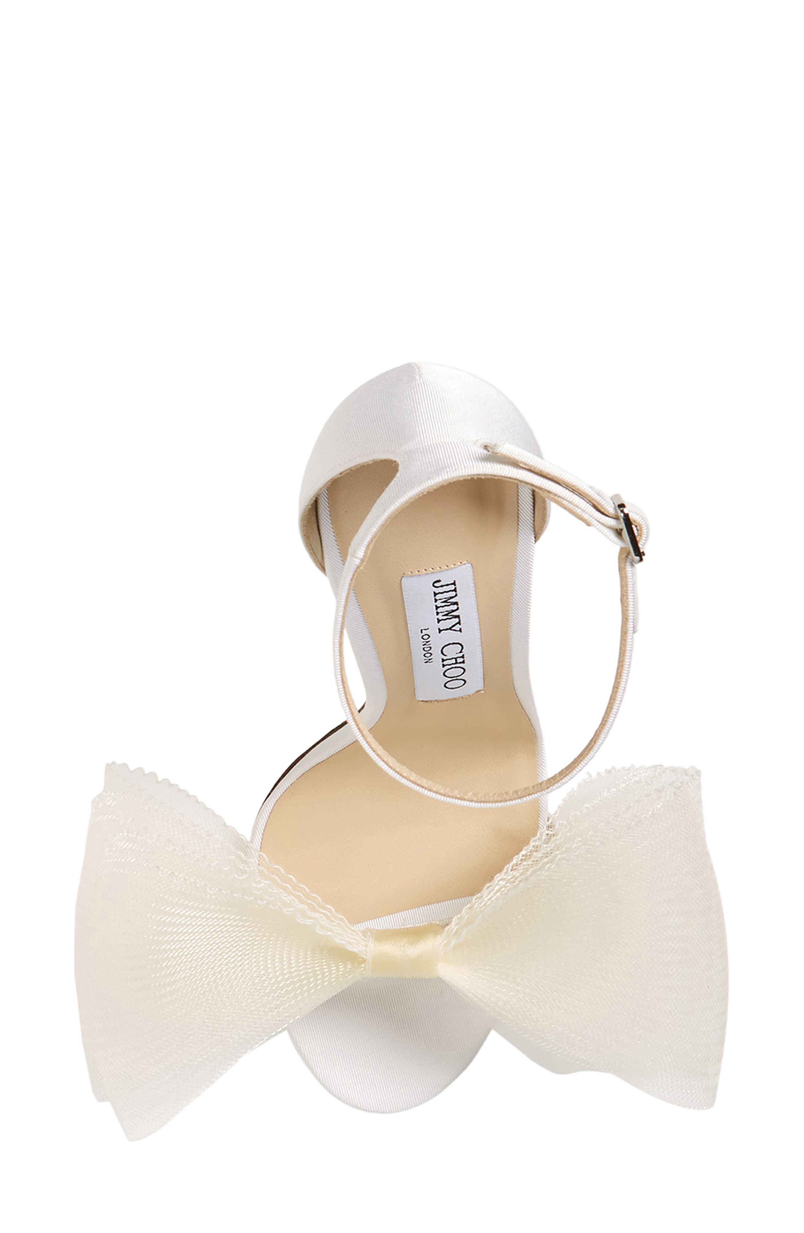 Aveline Bow Ankle Strap Sandal, Alternate, color, LATTE
