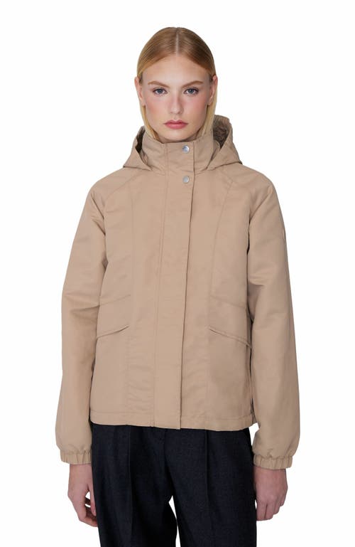 Quartz Co. Lisa | Lightweight Hooded Jacket In Sand Beige