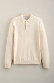 Nordstrom Kids' Long Sleeve Cotton Polo Sweater