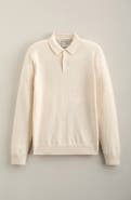 Nordstrom Kids' Long Sleeve Cotton Polo Sweater