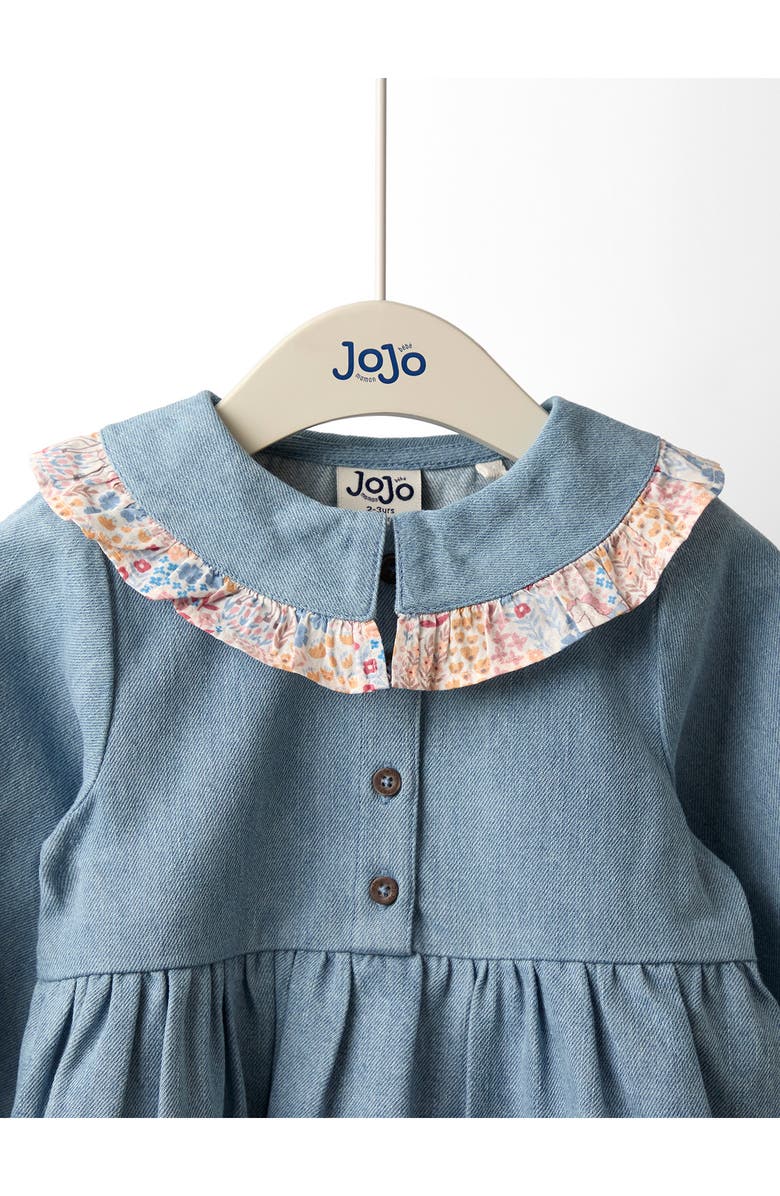 JOJO MAMAN BEBE Kids' Unicorn Appliqué Dress, Alternate, color, Blue