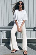 H&M Flared Satin Trousers