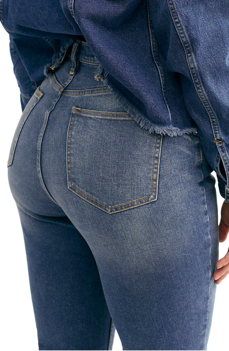 Free People CRVY by Free People Robin High Waist Flare Jeans, Alternate, color,