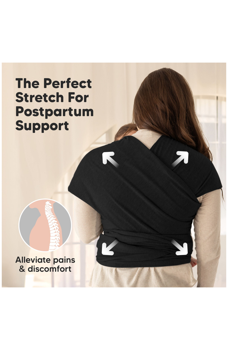 KeaBabies Original Wrap Carrier, Alternate, color, Trendy Black