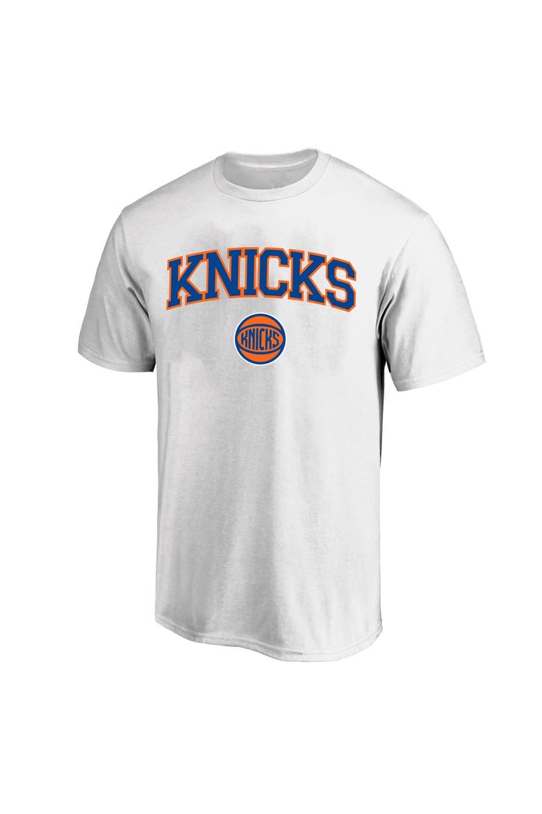 Men's Fanatics White New York Knicks Big & Tall Arch Over Logo T-Shirt, Main, color, White