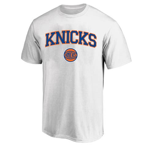 Men's Fanatics White New York Knicks Big & Tall Arch Over Logo T-Shirt