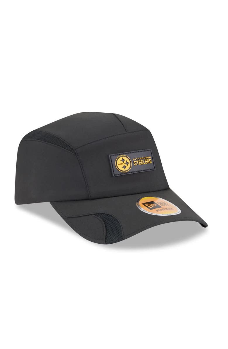 New Era Men's New Era Black Pittsburgh Steelers 2025 Sideline  Runner Adjustable Hat, Alternate, color, Black