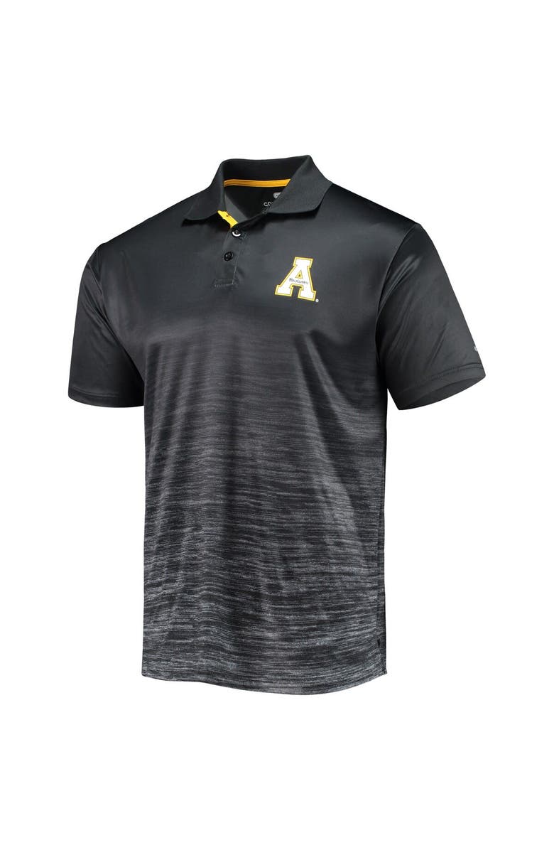 COLOSSEUM Men's Colosseum Black Appalachian State Mountaineers Marshall Polo, Alternate, color, Black