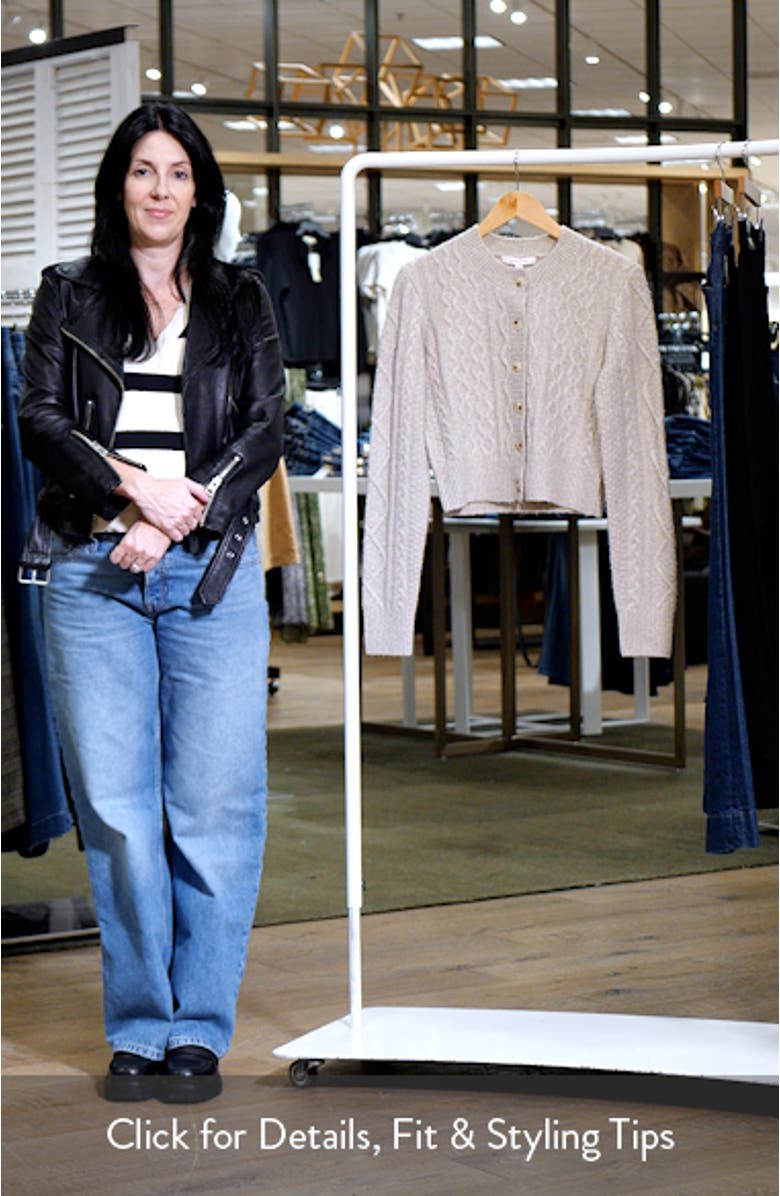 The Eleanor Merino Wool & Cashmere Blend Crop Cardigan, sales video thumbnail