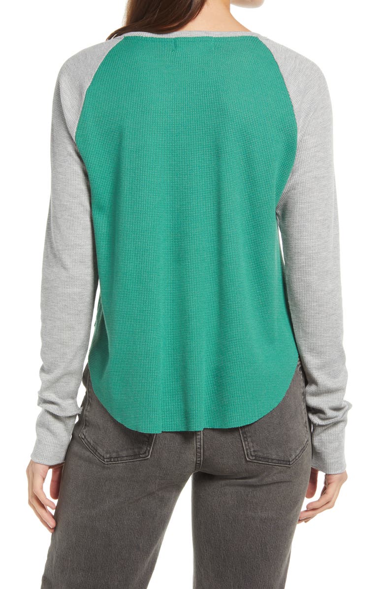 Treasure & Bond Raglan Sleeve Henley Top, Alternate, color, 