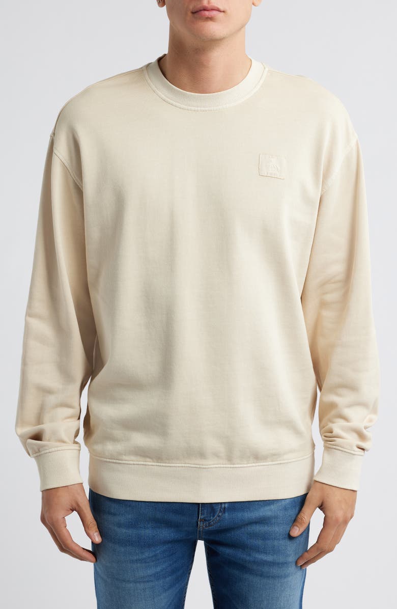 Original Penguin Cotton French Terry Crewneck Sweatshirt, Main, color,