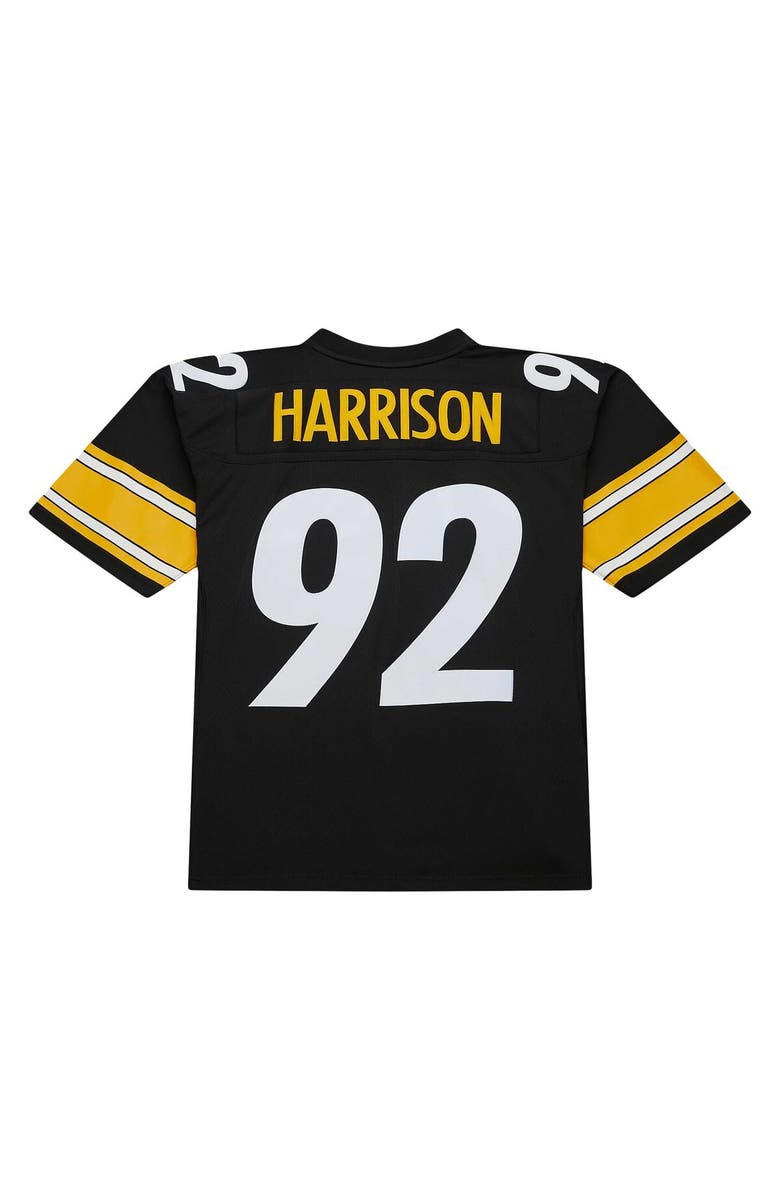 Mitchell & Ness Men's Mitchell & Ness James Harrison Black Pittsburgh Steelers Legacy Replica Jersey, Alternate, color, Black