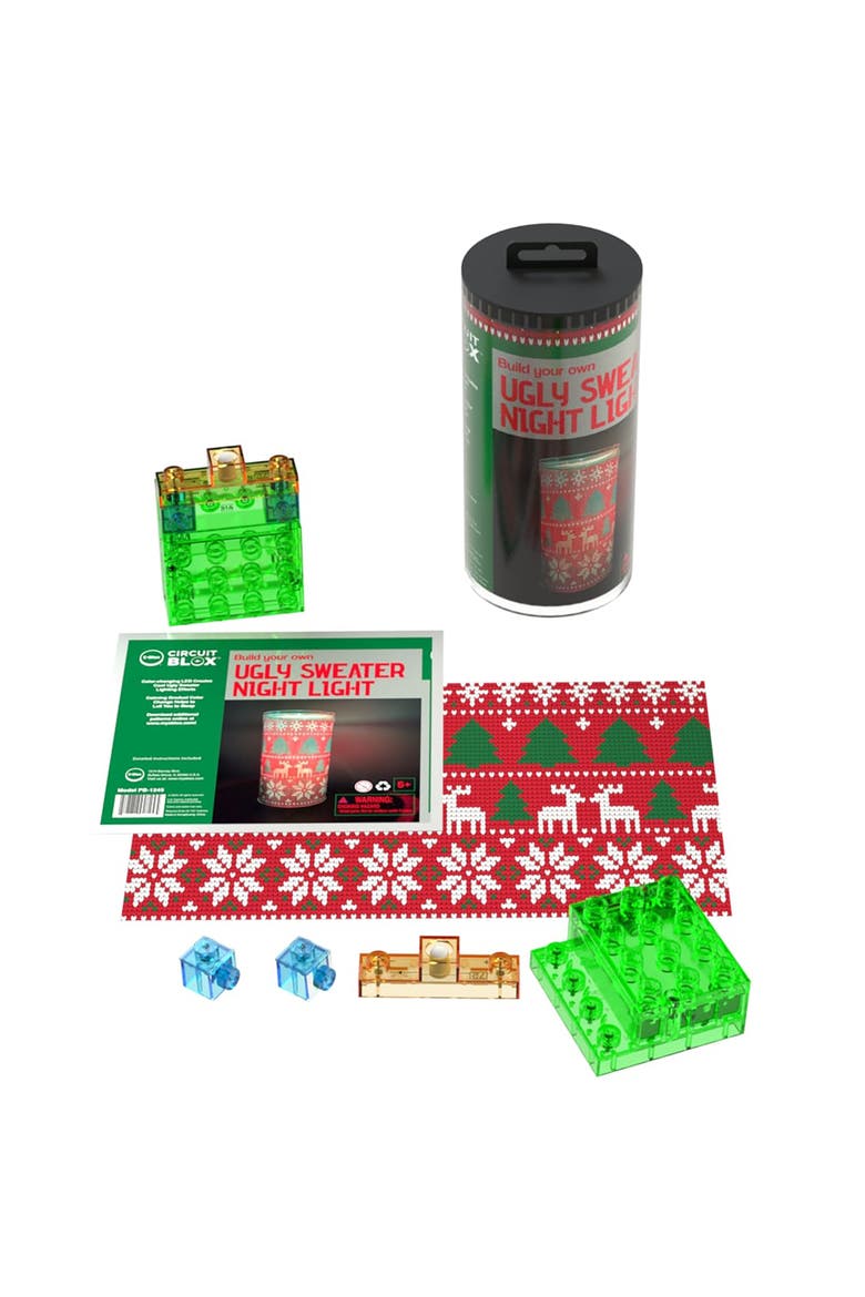 Power Blox Byo Holiday Night Light Ugly Sweater Ages 5+, Main, color, Multicolored