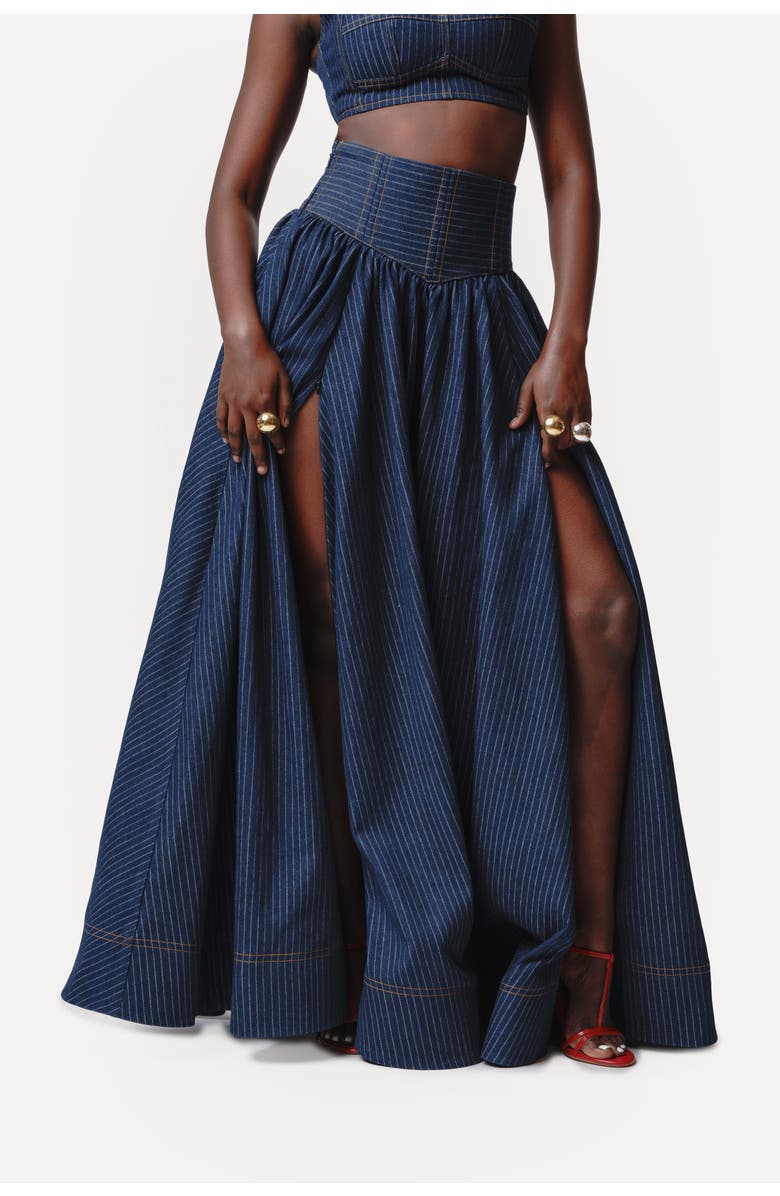 OFUURE Dani Maxi Skirt, Alternate, color, Denim