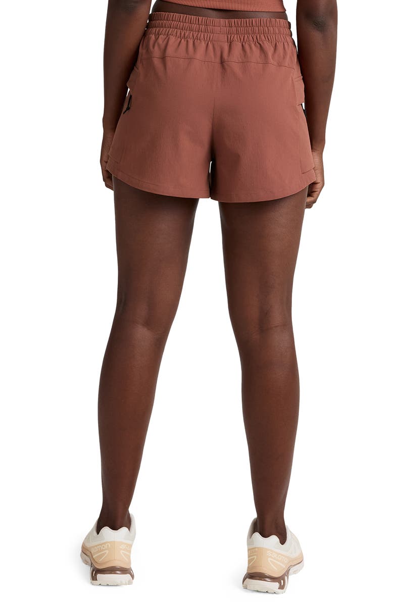 Beyond Yoga Peak 3-Inch Cargo Shorts, Alternate, color, Opulent Auburn