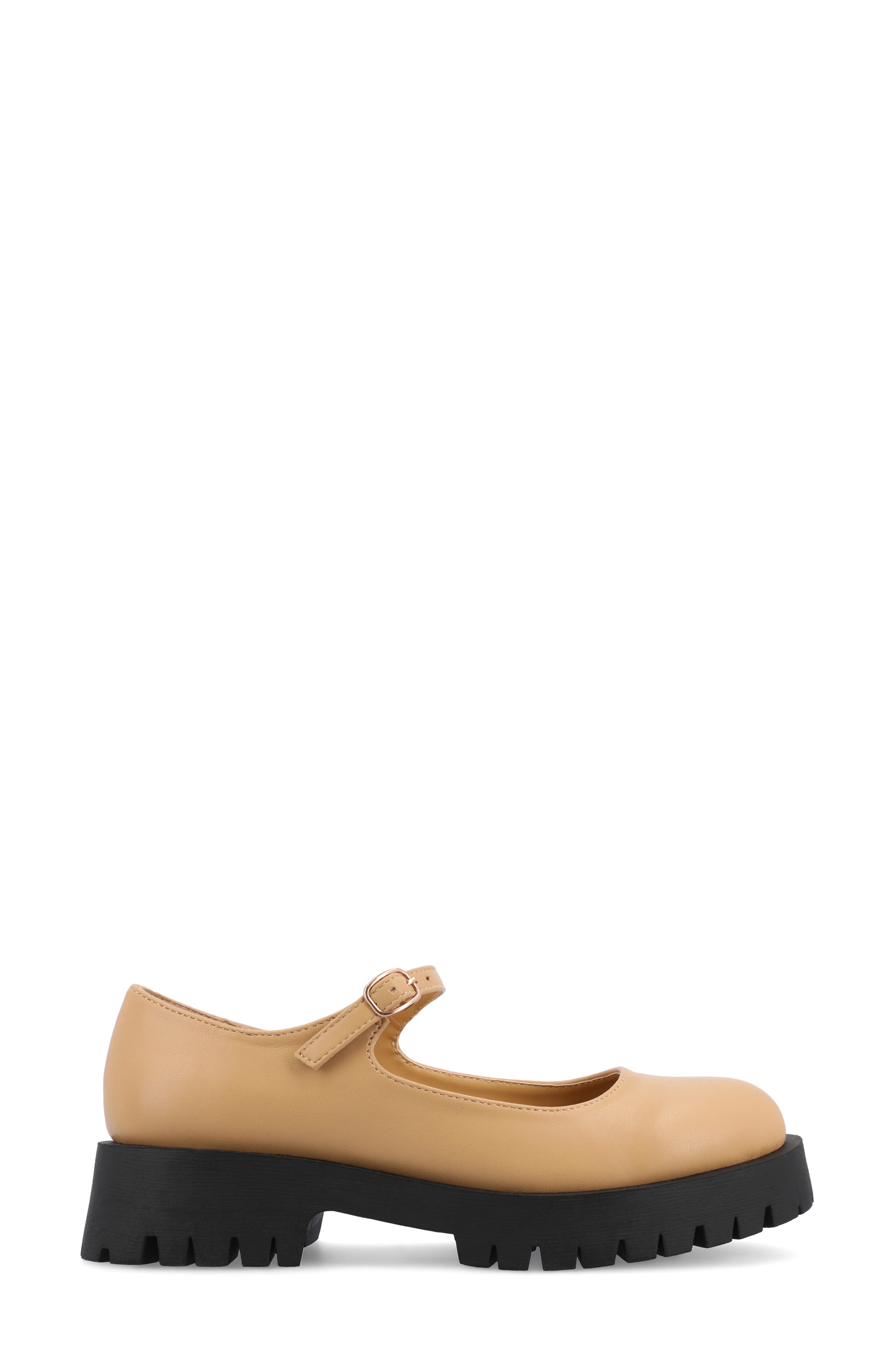 Kamie Mary Jane Platform Flat, Alternate, color, TAN