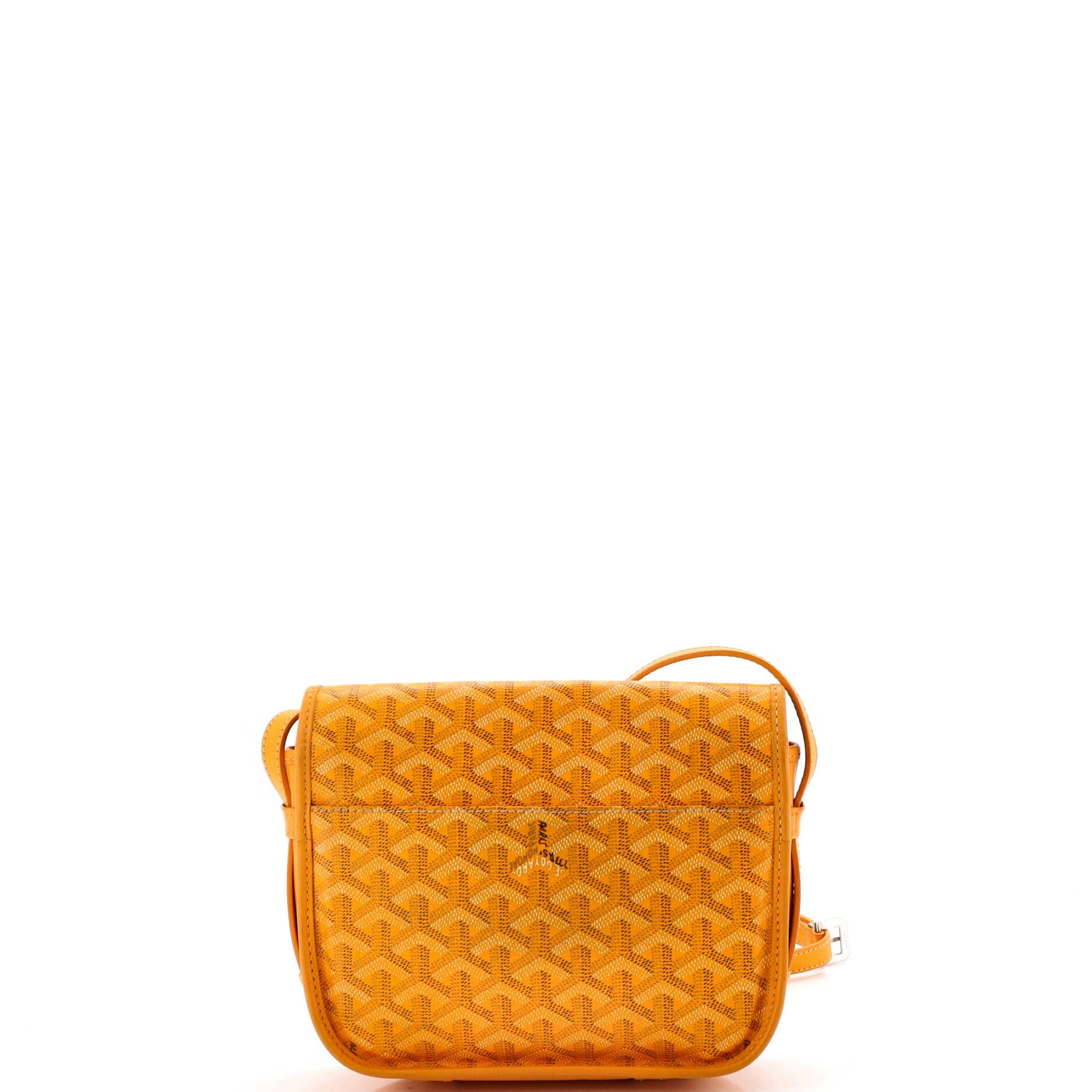 Belvedere Messenger Bag Coated Canvas with Leather PM, Alternate, color, Yellow
