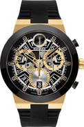 Movado Bold Fusion Skeleton Chronograph Silicone Strap Watch, 44.5mm