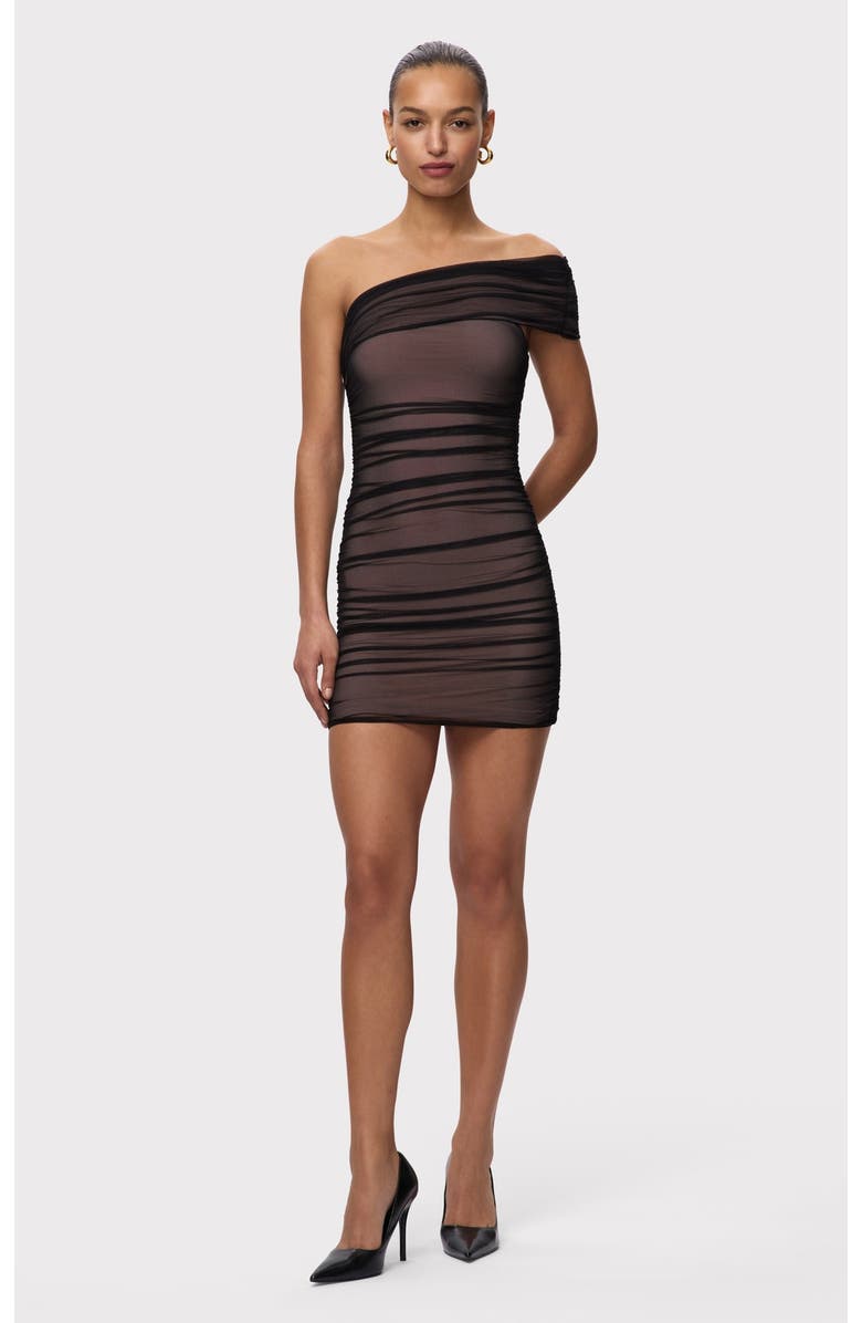 Herve Leger The Oralie Dress, Alternate, color, Black