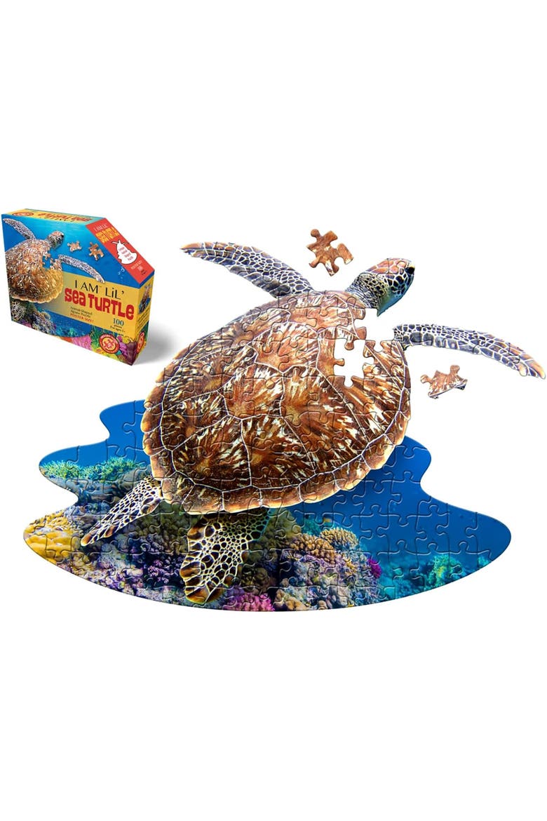 Lil SEA Turtle Jigsaw Puzzle, 100 Pieces, Main, color, Multicolored