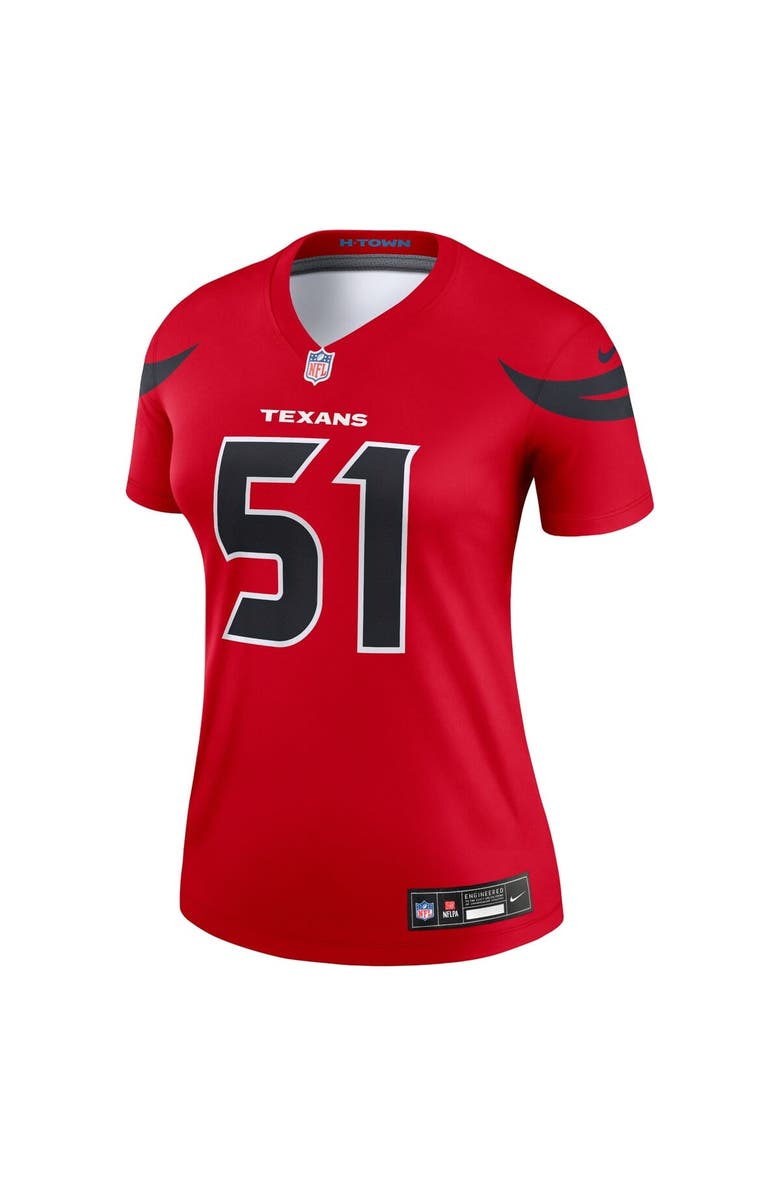 Nike Women's Nike Will Anderson Jr. Red Houston Texans Alternate Legend Player Performance Top, Alternate, color, Red