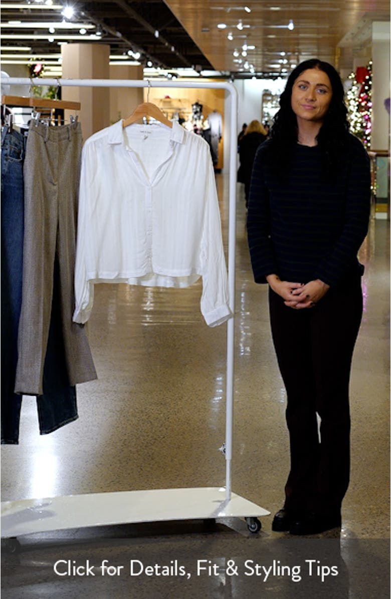 Shirred Button-Up Shirt, sales video thumbnail