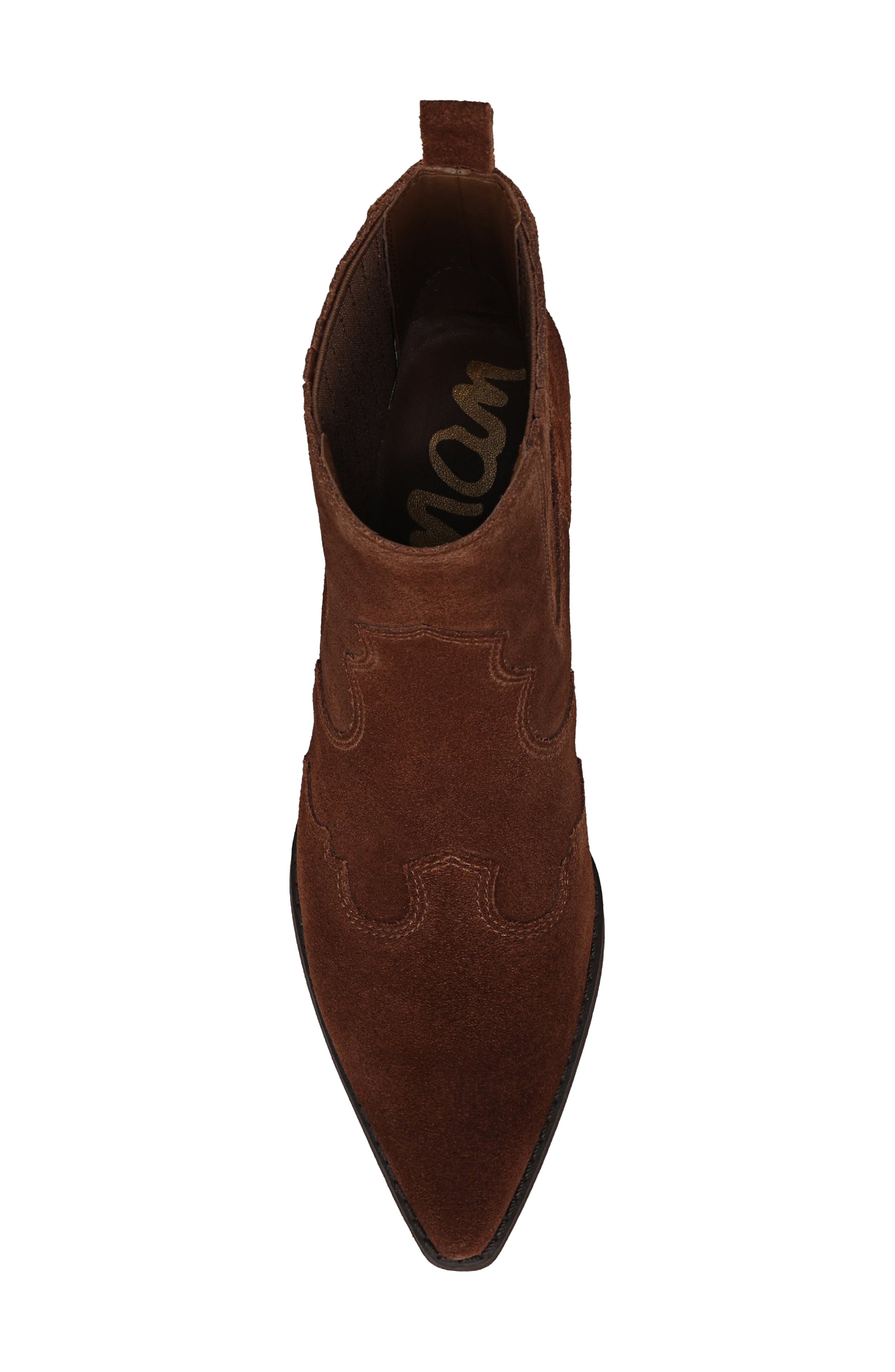 Sam Edelman West Bootie, Alternate, color, Dark Toffee